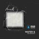 LED Vanjski prigušivi solarni reflektor LED/6W/3,2V IP65 6400K crna + daljinski upravljač