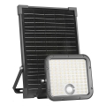 LED Vanjski solarni reflektor sa senzorom LED/30W/6,4V IP65 3000/4000K 6000 mAh + daljinski upravljač