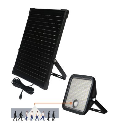 LED Vanjski solarni reflektor sa senzorom LED/30W/6,4V IP65 3000/4000K 6000 mAh + daljinski upravljač