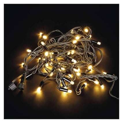 LED Vanjski svjetleći lanac 50xLED/3x0,4m IP44 topla bijela