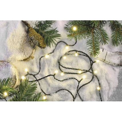 LED  vanjski svjetlosni lanac 120xLED/8 načina 17m IP44 topla bijela