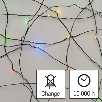 LED vanjski svjetlosni lanac 150xLED/20m IP44 višebojni