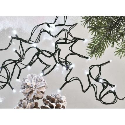 LED vanjski svjetlosni lanac 80xLED/13m IP44 hladno bijela