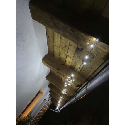 LED vanjski svjetlosni lanac 80xLED/13m IP44 hladno bijela