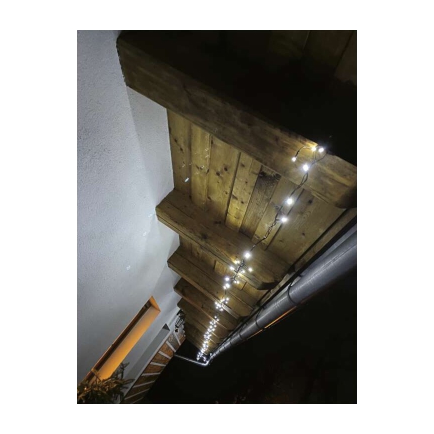 LED vanjski svjetlosni lanac 80xLED/13m IP44 hladno bijela