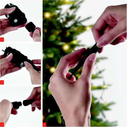 LED vanjski svjetlosni niz 100xLED/15m IP44 hladno bijela