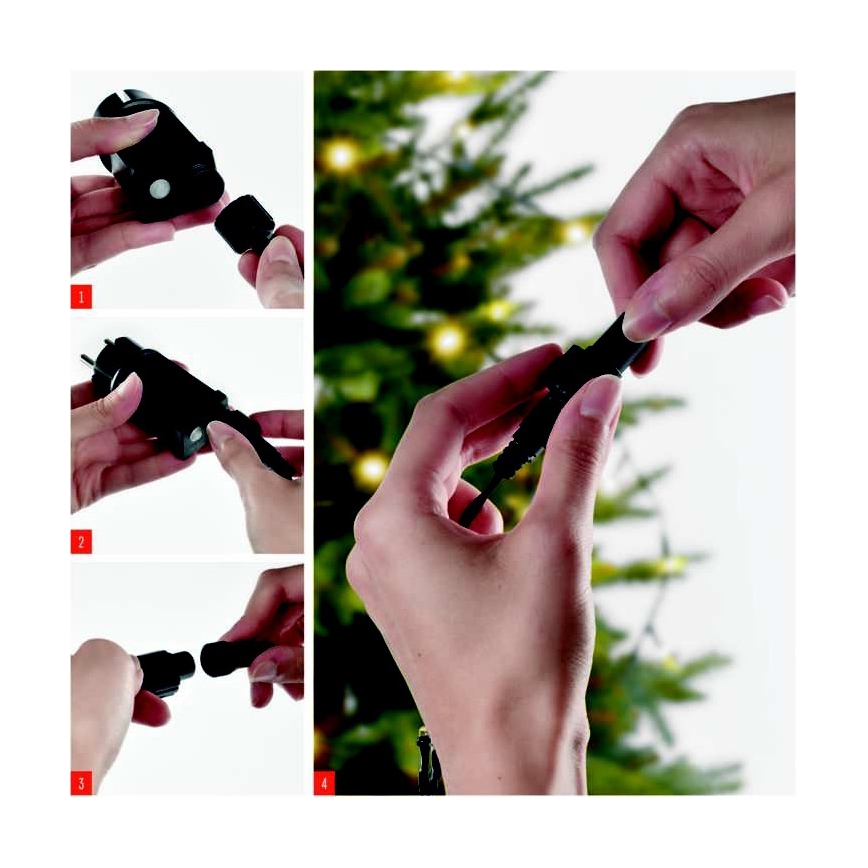 LED vanjski svjetlosni niz 100xLED/15m IP44 hladno bijela