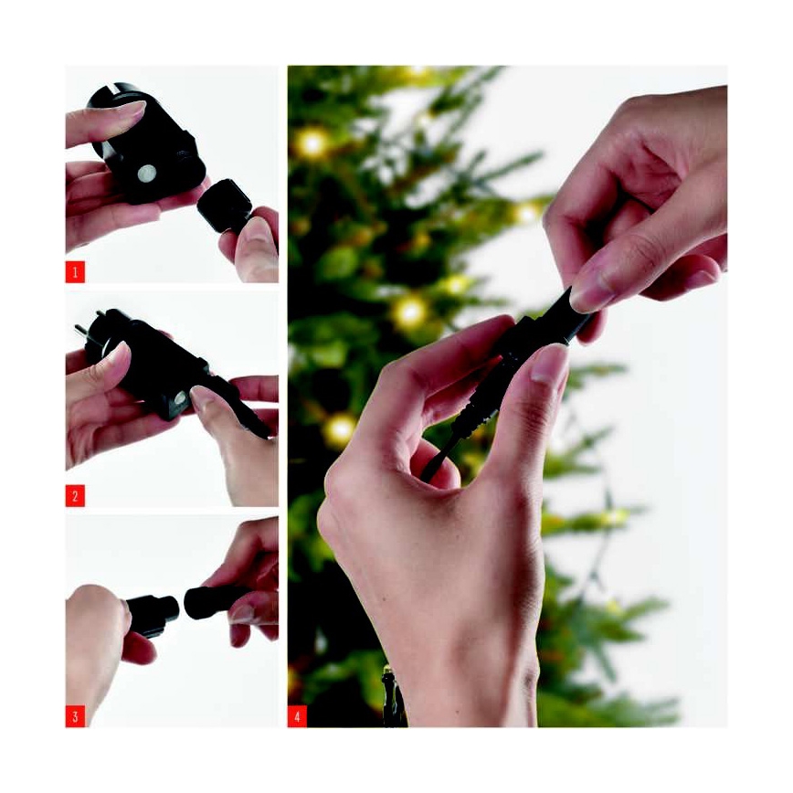 LED vanjski svjetlosni niz 100xLED/15m IP44 topla bijela