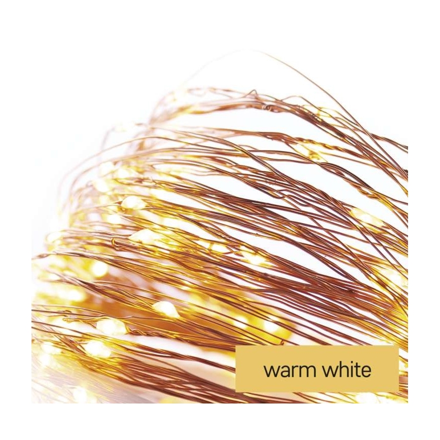 LED vanjski svjetlosni niz 100xLED/15m IP44 toplo bijela