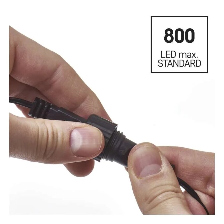 LED vanjski svjetlosni niz 100xLED/2,5x0,9m IP44 topla bijela