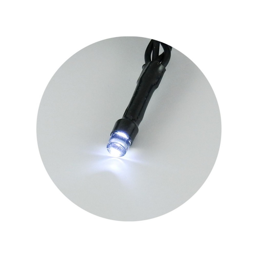 LED vanjski svjetlosni niz 100xLED/2 funkcije/3xAA 10,8m IP44 hladno bijela