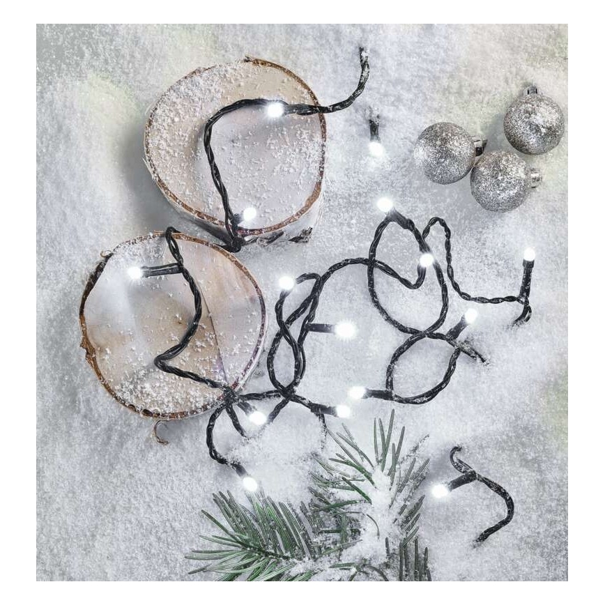 LED vanjski svjetlosni niz 180 LED/8 načina rada 23 m IP44 hladno bijela