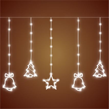 LED vanjski svjetlosni niz 186 LED, 7 m, IP44, hladno bijela