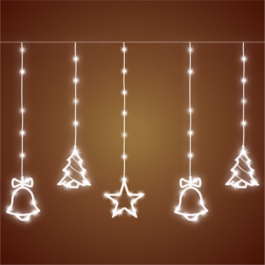 LED vanjski svjetlosni niz 186 LED, 7 m, IP44, hladno bijela