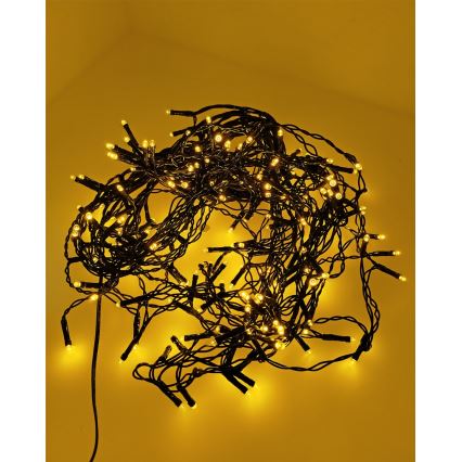 LED vanjski svjetlosni niz 200xLED/230V 7,6 m IP44 crna