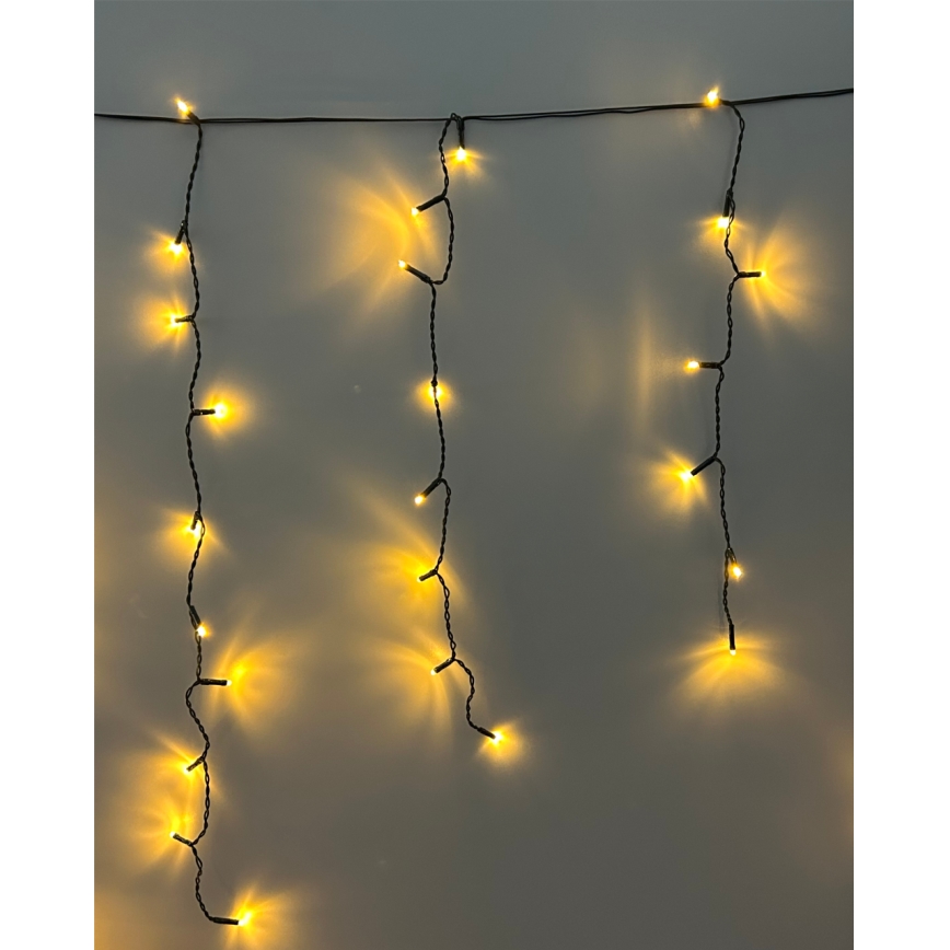 LED vanjski svjetlosni niz 200xLED/230V 7,6 m IP44 crna