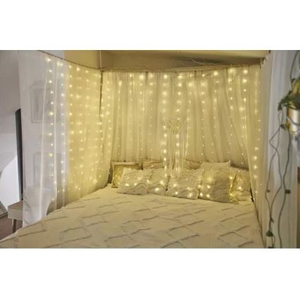 LED vanjski svjetlosni niz 240xLED/8 funkcija 6,7 m IP44 toplo bijela