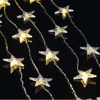LED vanjski svjetlosni niz 30xLED/3,9 m IP44 zvijezde