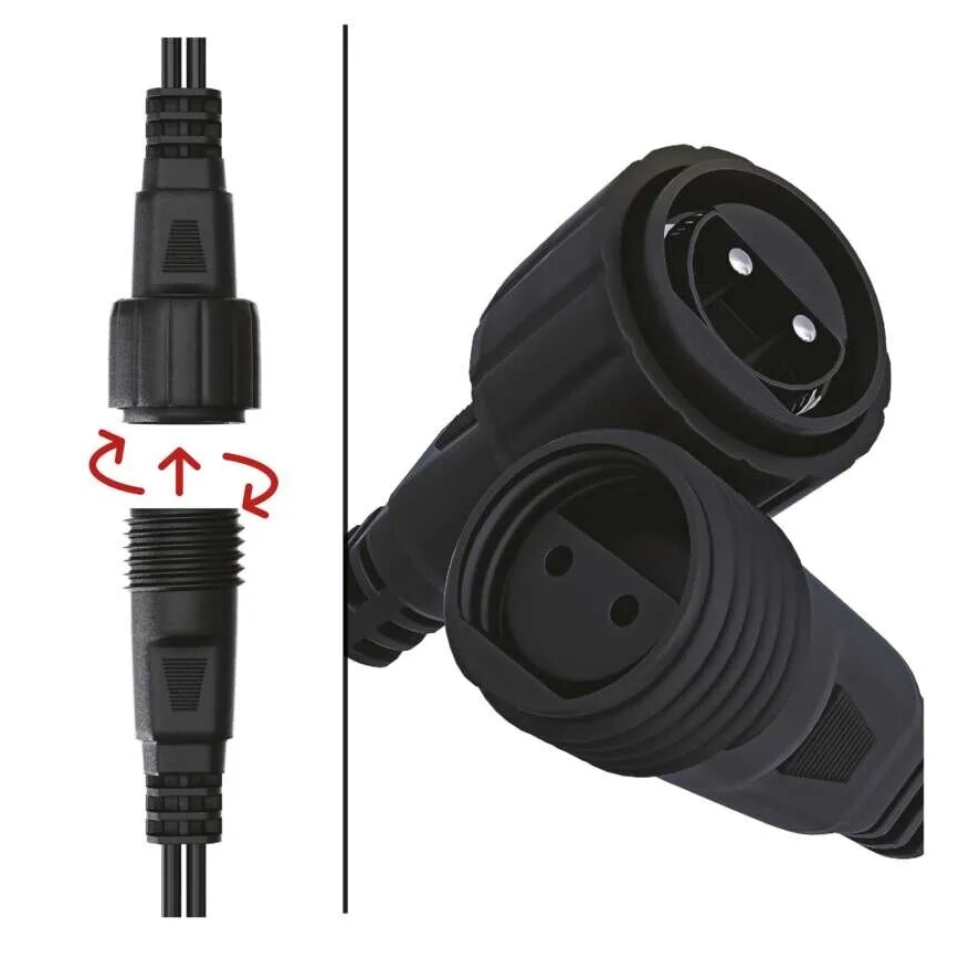 LED vanjski svjetlosni niz 50xLED/5m IP44 hladno bijela