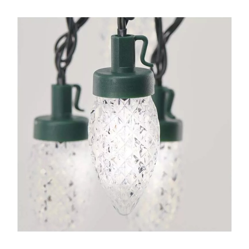 LED vanjski svjetlosni niz 50xLED/8 načina 14,8 m IP44 hladno bijela