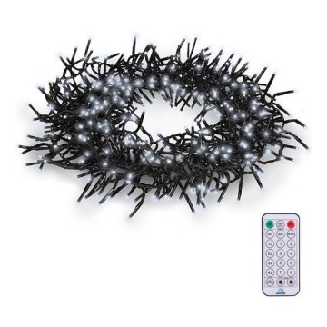 LED vanjski svjetlosni niz 576xLED/8 funkcija 8m IP44 hladno bijela + daljinski upravljač