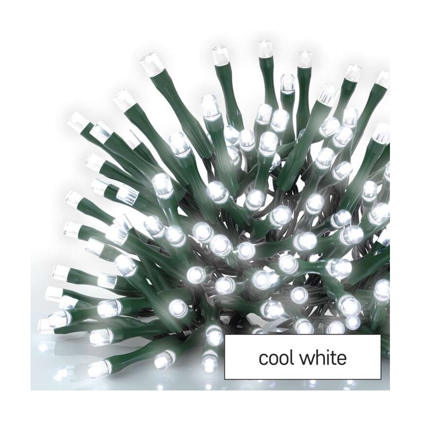 LED vanjski svjetlosni niz 600 LED, 8 načina, 15 m, IP44, hladno bijela