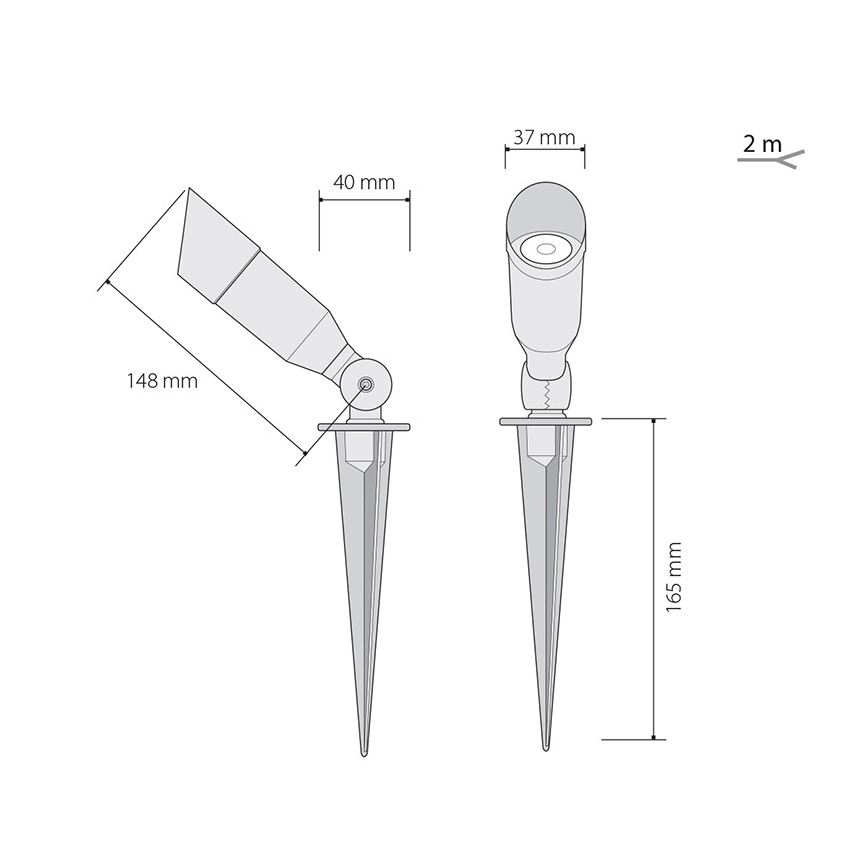 LED Vanjsko osvjetljenje  OKO 1xLED/1W/350mA IP54