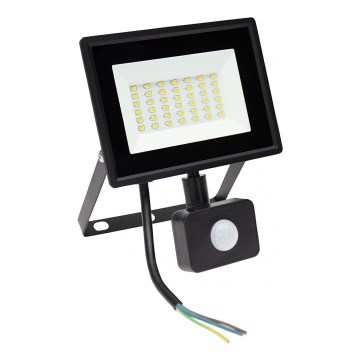 LED Vanjsko reflektorsko svjetlo s detektorom pokreta NOCTIS LUX 3 LED/30W/230V 4000K IP44 crna