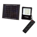 LED Vanjsko solarno reflektorsko svjetlo LED/20W/3,2V 6400K IP65 15000 mAh + daljinski upravljač