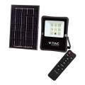 LED Vanjsko solarno reflektorsko svjetlo LED/6W/3,2V 4000K IP65 5000 mAh + daljinski upravljač