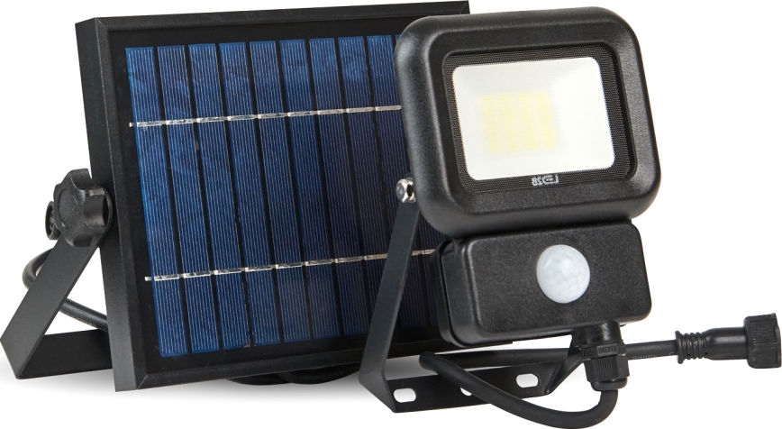 LED Vanjsko solarno reflektorsko svjetlo sa senzorom LED/10W/3,7V 6500K IP65 2200 mAh