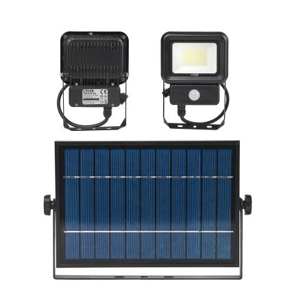 LED Vanjsko solarno reflektorsko svjetlo sa senzorom LED/20W/3,7V 6500K IP65 4400 mAh