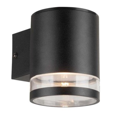 LED Vanjsko solarno zidno svjetlo sa senzorom LED/1W/3,7V 3000K IP54 1200 mAh crna