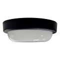 LED vanjsko stropno svjetlo LED/8W/230V 4200K Ø 14 cm IP64 crno
