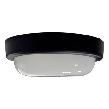 LED vanjsko stropno svjetlo LED/8W/230V 4200K Ø 14 cm IP64 crno