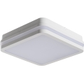 LED Vanjsko stropno svjetlo s detektorom pokreta BENO LED/12/18W/230V 3000/3500/4000K IP65 bijelo kvadratno