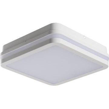 LED Vanjsko stropno svjetlo s detektorom pokreta BENO LED/12/18W/230V 3000/3500/4000K IP65 bijelo kvadratno