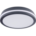 LED Vanjsko stropno svjetlo s detektorom pokreta BENO LED/24/30W/230V 3000/3500/4000K IP65 antracit okrugli
