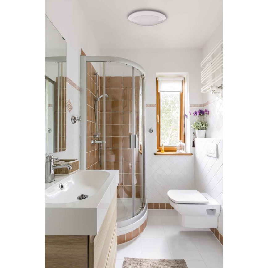 LED Vanjsko stropno svjetlo s senzorom RENO LED/16W/230V IP66 bijela