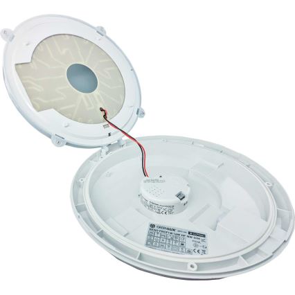 LED Vanjsko stropno svjetlo s senzorom RENO LED/16W/230V IP66 bijela