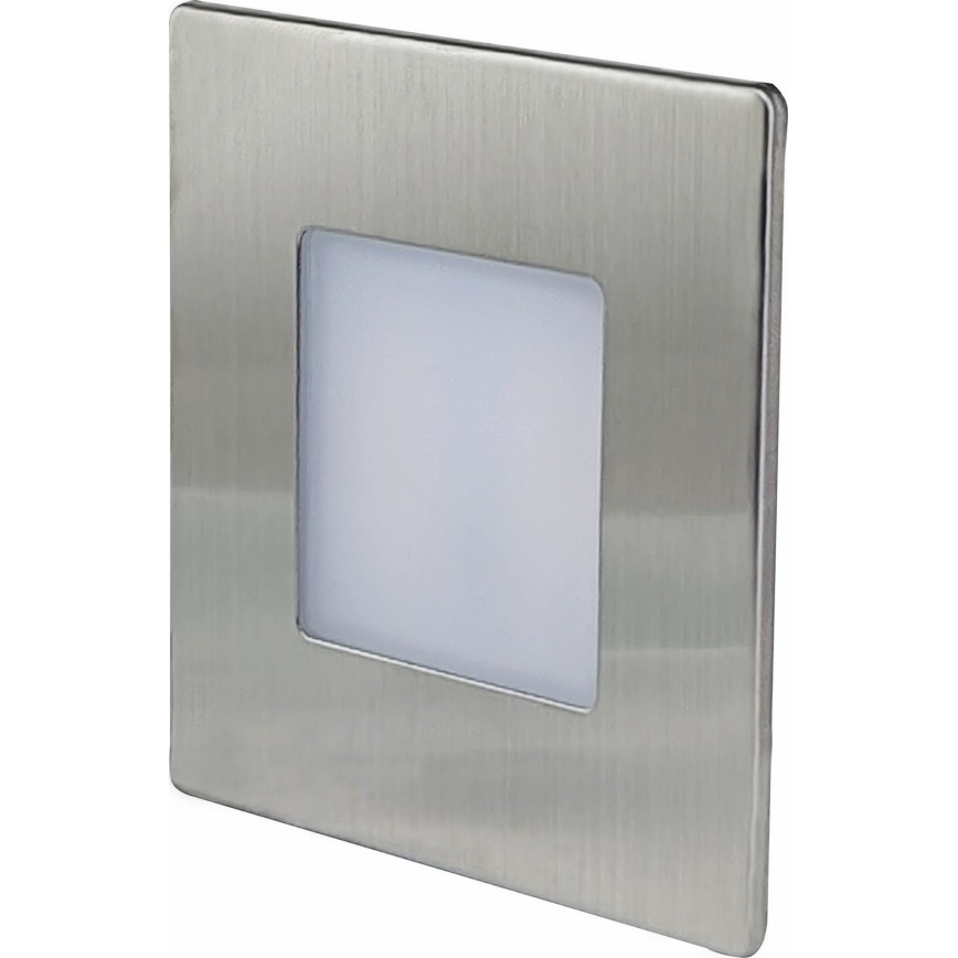 LED Vanjsko stubišno svjetlo DECENTLY LED/1,7W/230V 3000/4000/6000K IP54 sjajni krom