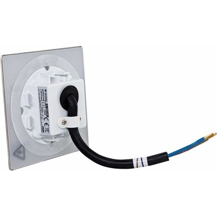 LED Vanjsko stubišno svjetlo DECENTLY LED/1,7W/230V 3000/4000/6000K IP54 sjajni krom