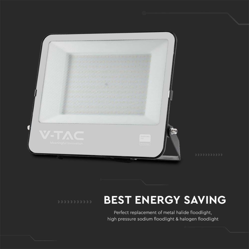 LED Vanjsko reflektorsko svjetlo SAMSUNG CHIP LED/200W/230V 6500K IP65 crna