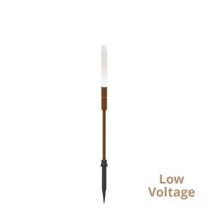 LED vanjsko svjetlo STICK LED/1,5W/24V IP65 smeđa