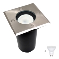 LED Vanjsko svjetlo za prilaz 1xGU10/6W/230V IP44 mat krom