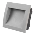 LED Vanjsko ugradno orijentacijsko svjetlo BUILT-IN 1xLED/3W toplo bijela IP65