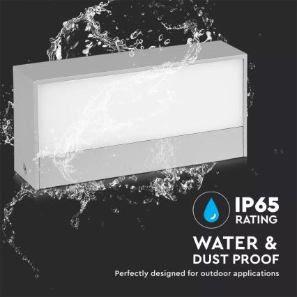 LED Vanjsko zidno svjetlo 1xLED/12W/230V IP65 4000K