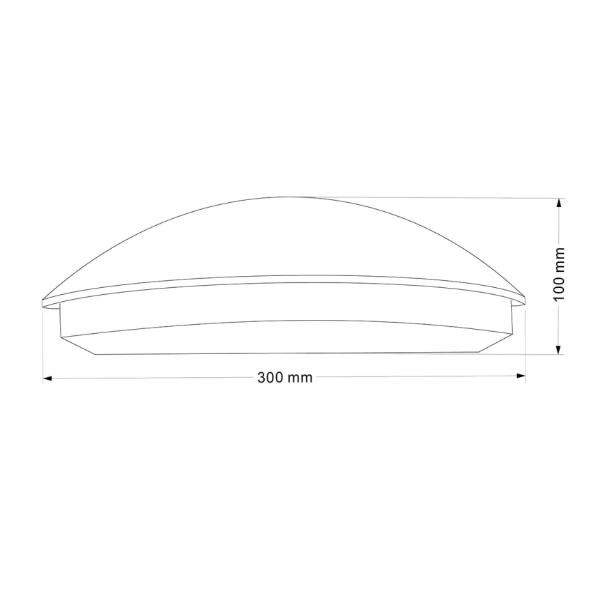 LED vanjsko zidno svjetlo ALABAMA LED/12W/230V IP54 crno