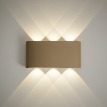 LED vanjsko zidno svjetlo ARROW LED/6W/230V IP54 bež