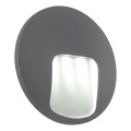 LED vanjsko zidno svjetlo DACU LED/3W/230V IP54 sivo